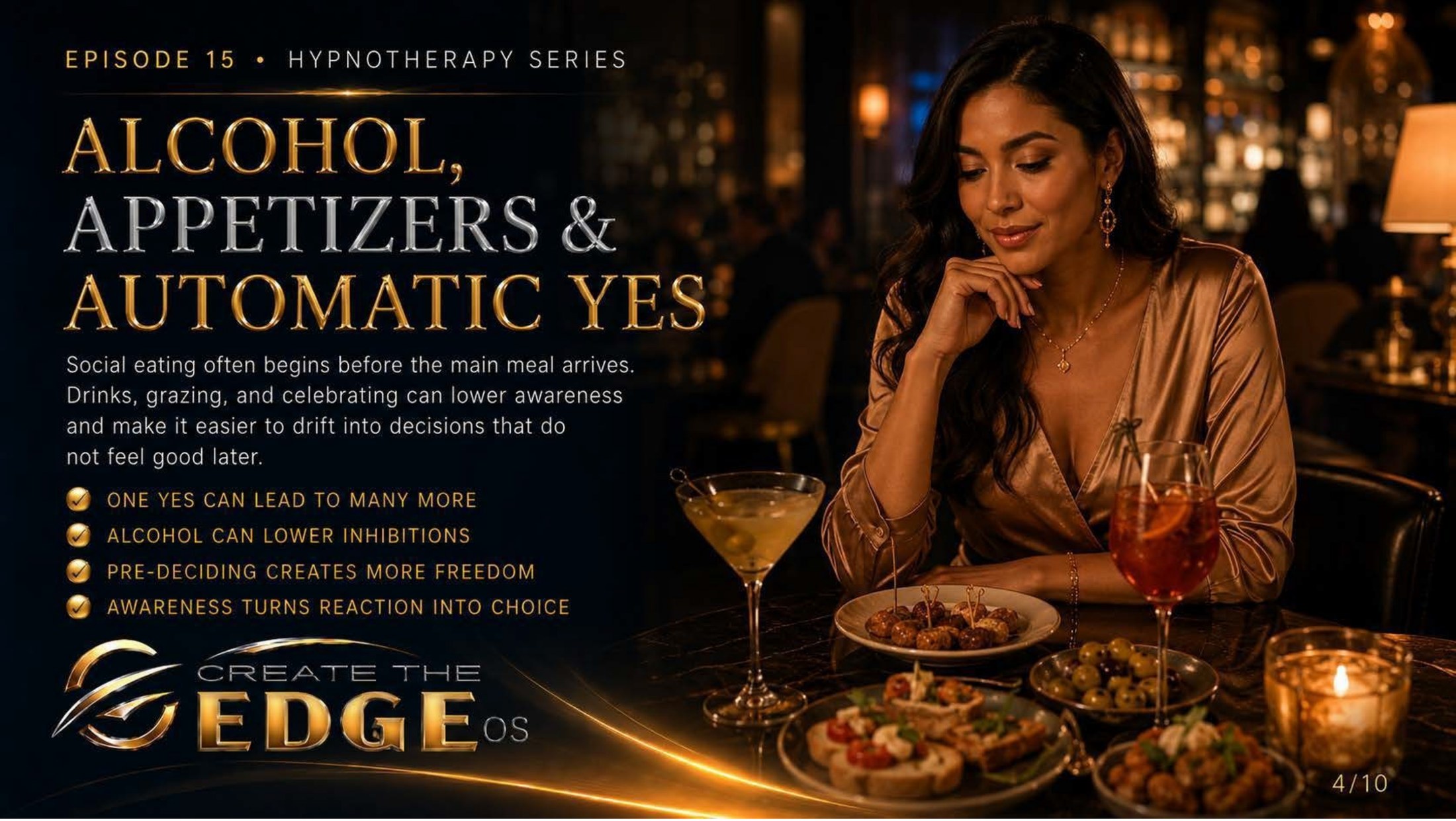 Alcohol, Appetizers & the Automatic Yes