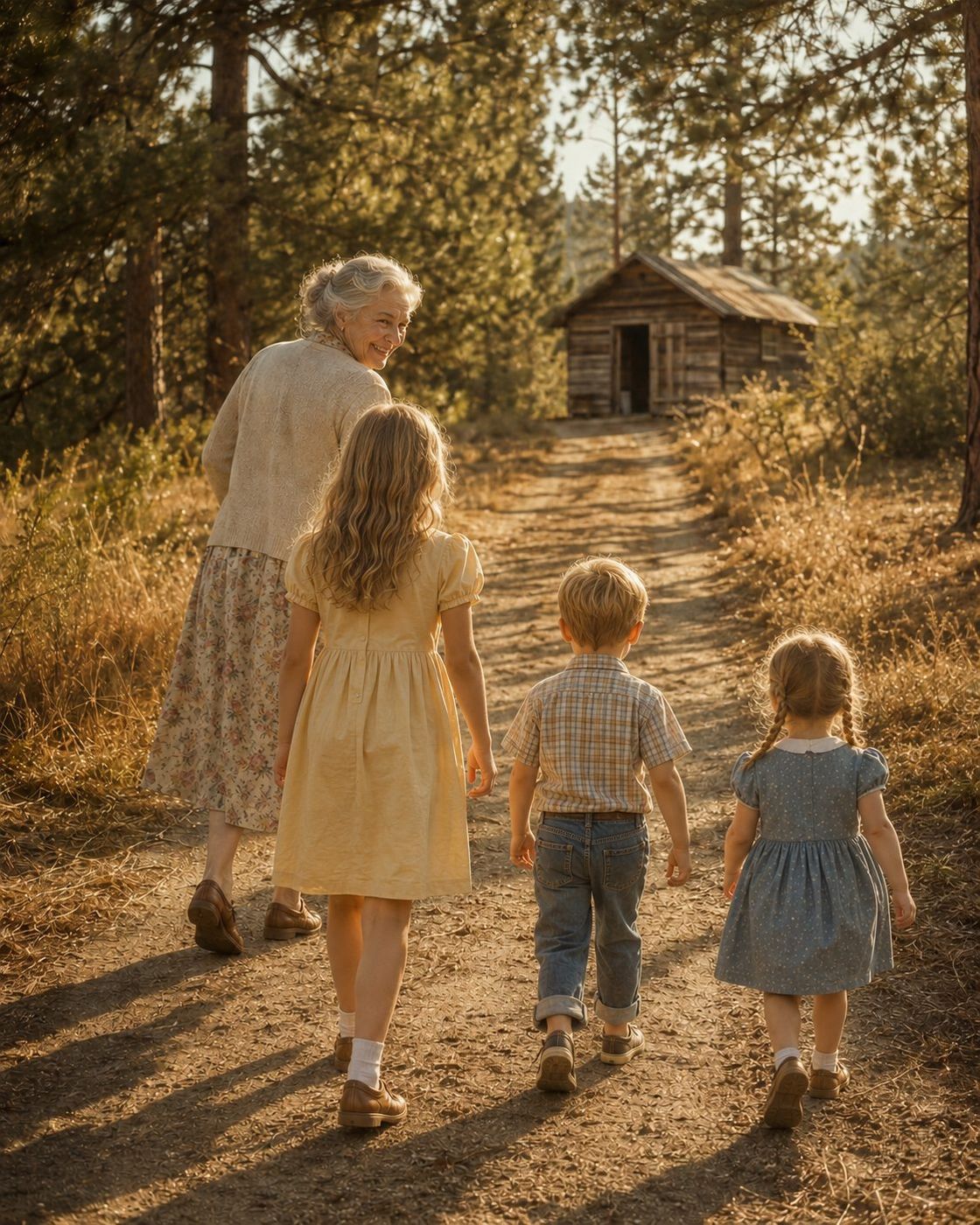 She walked in front. We never once had to be told to follow.